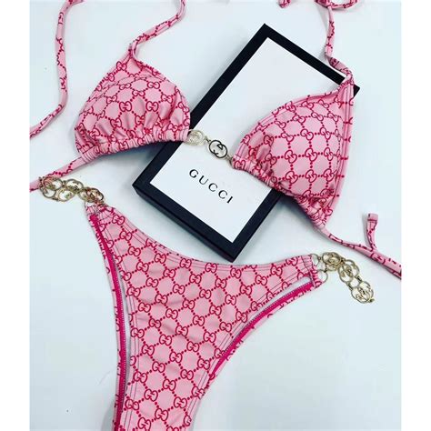 gucci swimwear pink